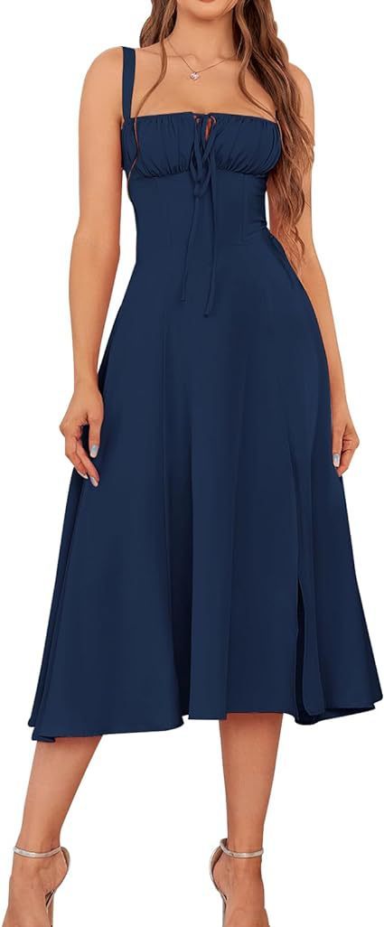 Chic Corset Midi Dress - Petaliya