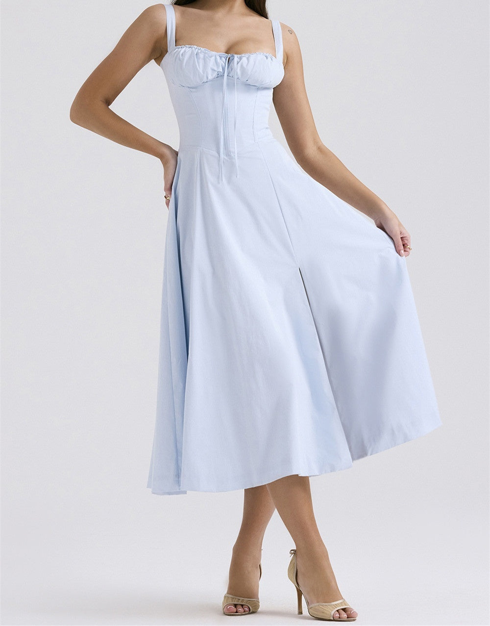 Chic Corset Midi Dress - Petaliya