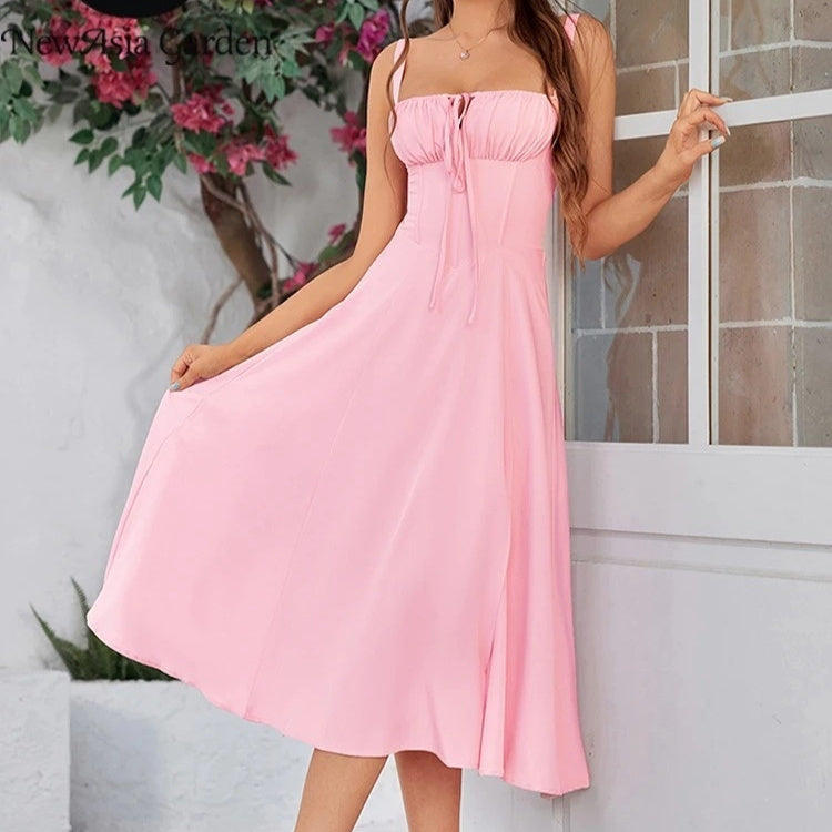 Chic Corset Midi Dress - Petaliya