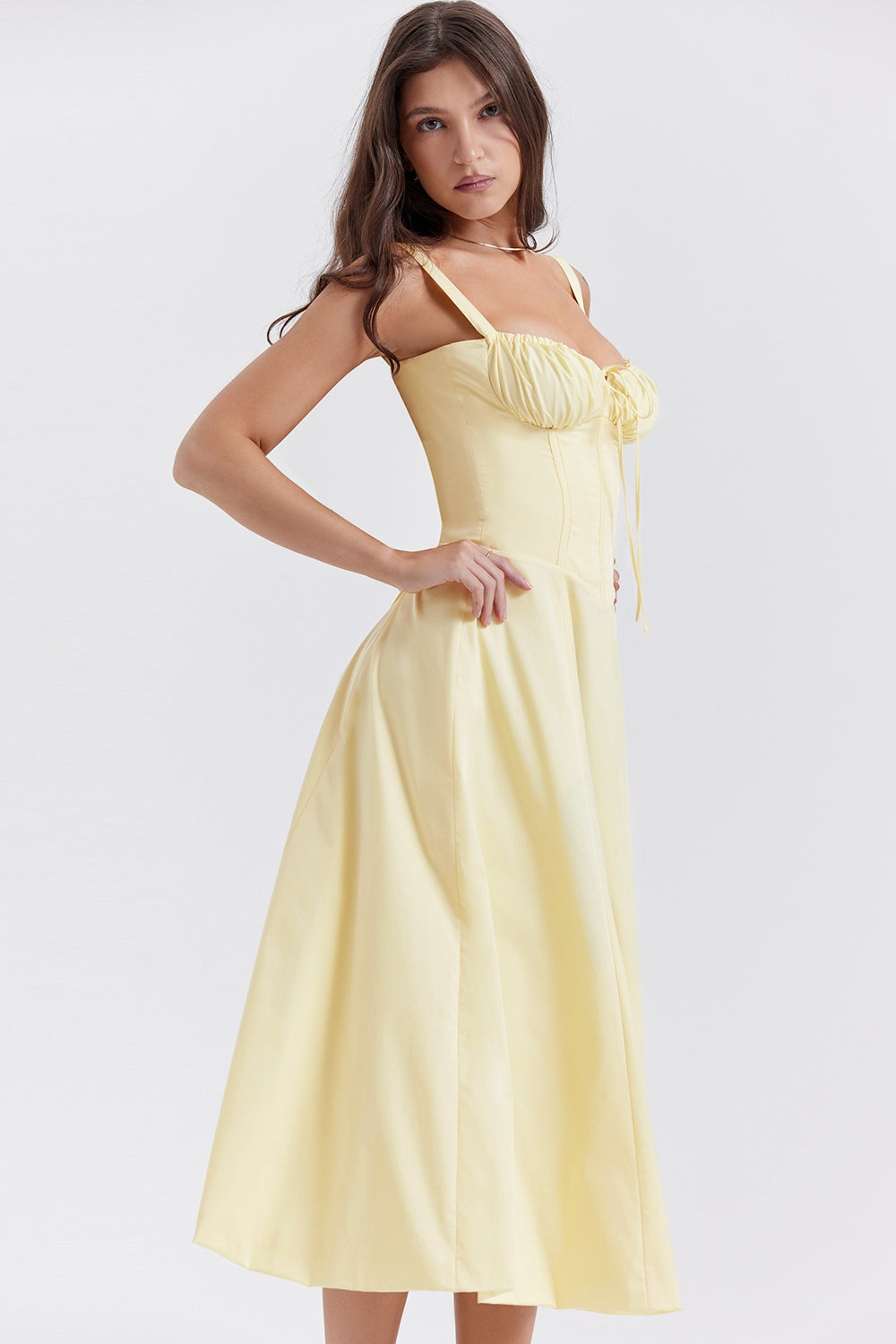 Elegant Sundress with Bustier Petaliya