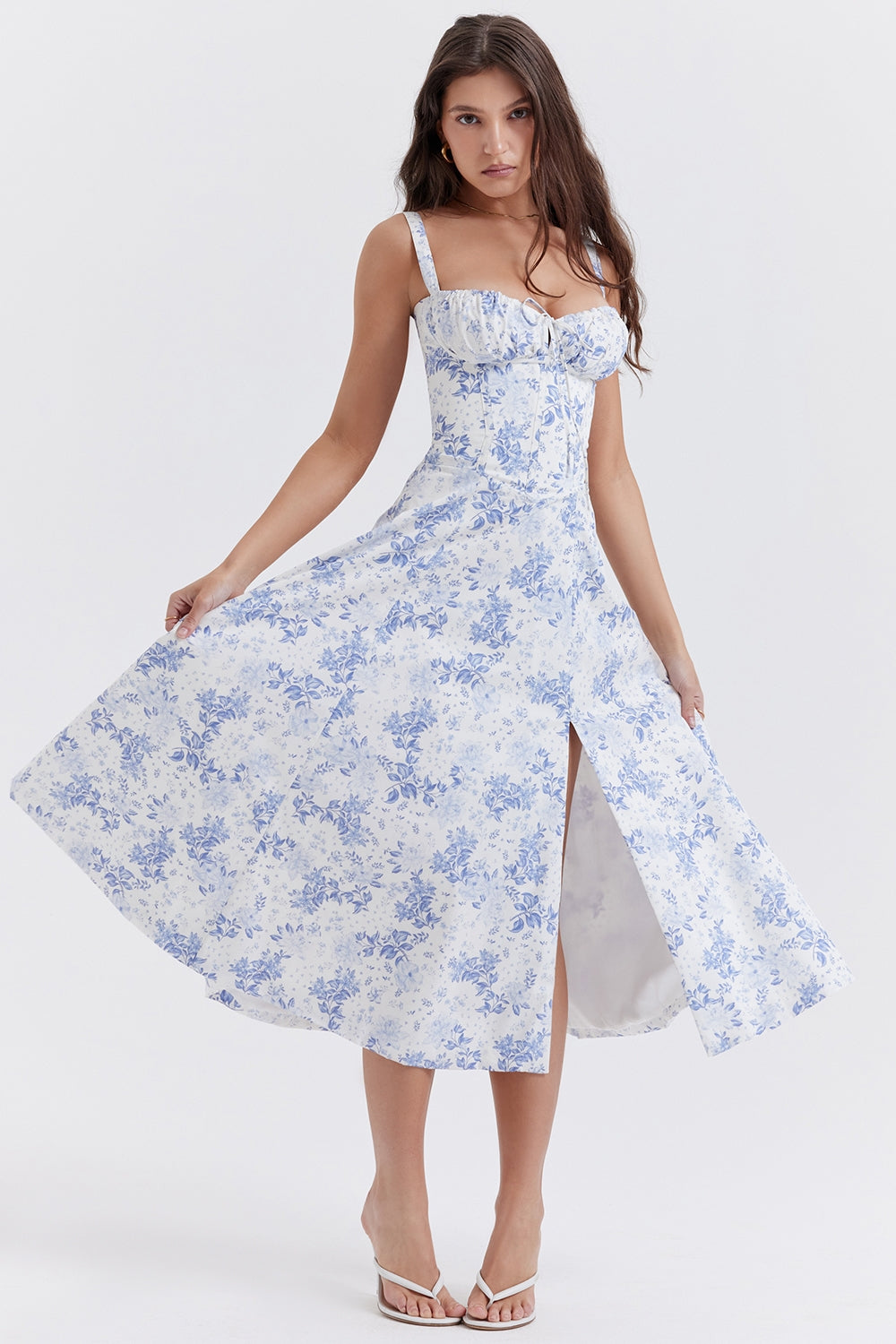 Elegant Sundress with Bustier Petaliya